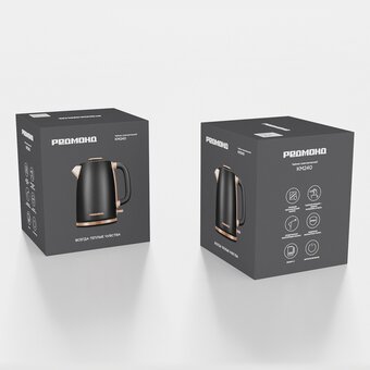  Электрочайник REDMOND KM240 черный/бронзовый 