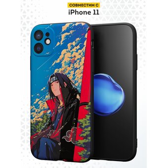  Силиконовый чехол  DesignOnCase для iPhone 11 (Айфон 11), Учиха Итачи 