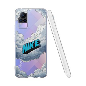  Силиконовый чехол DesignOnCase для Vivo V21e (Виво В21Е), Nike в облаках 