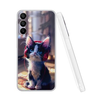 Силиконовый чехол DesignOnCase для Galaxy A15 (Галакси А15), Кот и музыка 