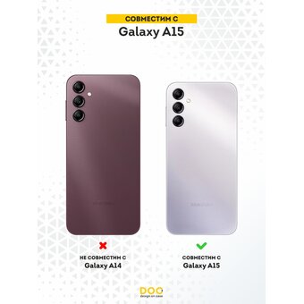  Силиконовый чехол DesignOnCase для Galaxy A15 (Галакси А15), Кот и музыка 