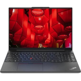  Ноутбук Lenovo ThinkPad E16 G1 (21JTS0A200) 16" (1920x1200) IPS, Ryzen 5 7530U, 16GB DDR4,512GB SSD, AMD Radeon, HD RGB Cam 
