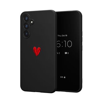  Силиконовый чехол DesignOnCase для Galaxy A35 (5G) (Галакси А35 5Джи), Алое сердце 
