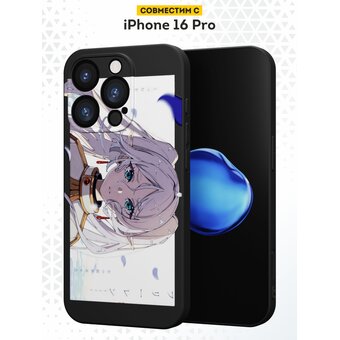  Силиконовый чехол DesignOnCase для iPhone 16 Pro (Айфон 16 Про), Frieren 