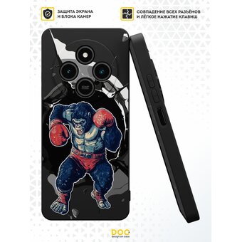  Силиконовый чехол DesignOnCase для Redmi 14C (4G)/Poco C75 (4G) (Редми 14Ц 4Джи и Поко Ц75 4Джи), Горилла 
