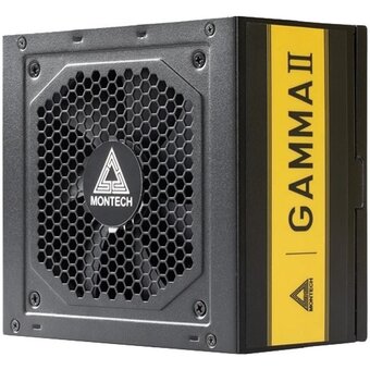  Блок питания Montech Gamma II 550W / ATX 2.43, APFC, 80 Plus Gold, LLC+DC-DC, Japan caps, 120mm fan, non-modular 