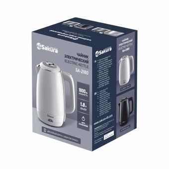  Электрочайник Sakura SA-2180W белый диск 