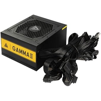 Блок питания Montech Gamma II 550W / ATX 2.43, APFC, 80 Plus Gold, LLC+DC-DC, Japan caps, 120mm fan, non-modular 