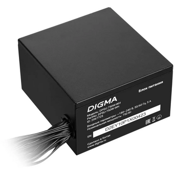  Блок питания Digma DPSU-750W-WH 80 Plus White ATX 750W (20+4pin) APFC 120mm fan 6xSATA RTL 