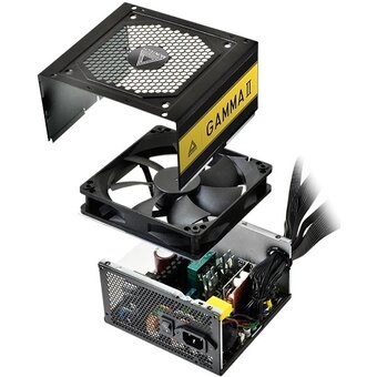  Блок питания Montech Gamma II 550W / ATX 2.43, APFC, 80 Plus Gold, LLC+DC-DC, Japan caps, 120mm fan, non-modular 