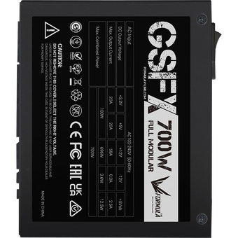  Блок питания Formula GSFX-700, SFX 700W 80+ gold (20+4pin) APFC 80mm fan 6xSATA Cab Manag RTL 