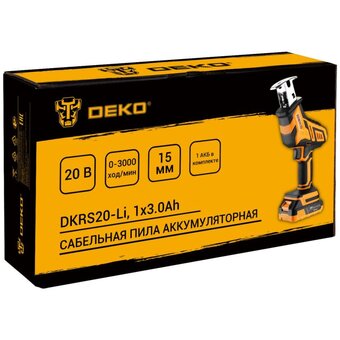  Пила сабельная DEKO DKRS20-Li (083-1059) 1x3.0Ач 