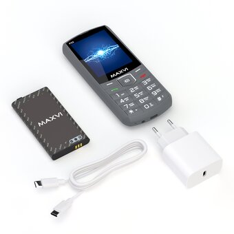  Мобильный телефон MAXVI P33 Dark Grey 