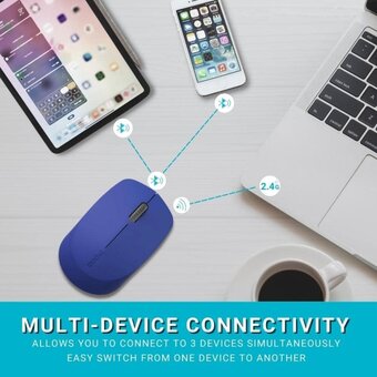  Мышь RAPOO M100 Multi-mode Wireless Mouse Blue 