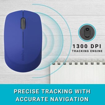  Мышь RAPOO M100 Multi-mode Wireless Mouse Blue 