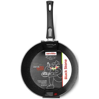  Сковорода Servitta Black stone Sr0164 28см 