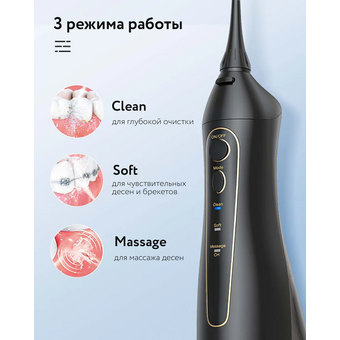  Ирригатор Fairywill F5020E черный (000011) 