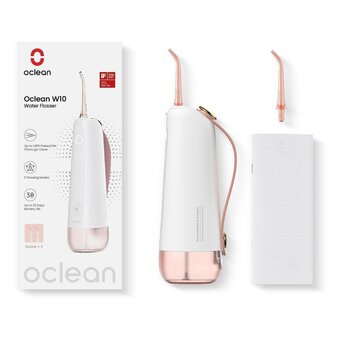  Ирригатор Oclean W10 с 2 насадками Розовый 