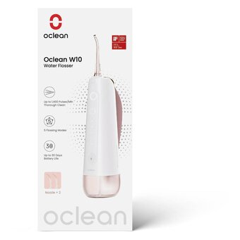  Ирригатор Oclean W10 с 2 насадками Розовый 