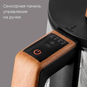  Электрочайник REDMOND KG251 Черный с деревом 