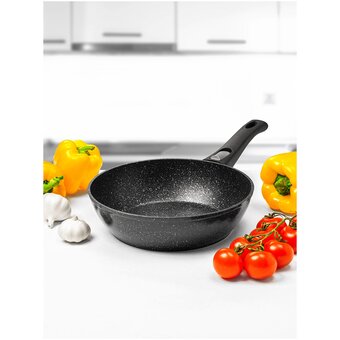  Сковорода Servitta Black stone Sr0163 24см 