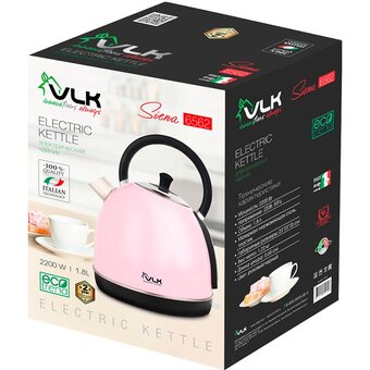  Электрочайник VLK Siena-6562 розовый/черный 