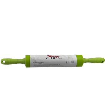  Скалка для теста ZEIDAN Z-11085 зелёная 