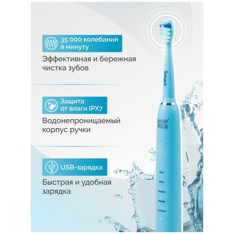  Зубная щетка Longa Vita Smart B1R голубой 