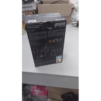  УЦ Гирлянда Gauss Solar GS035 нить шарики длина 3.8м (Плохая упаковка) 