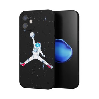  Силиконовый чехол Mcover для iPhone 12 mini (Айфон 12 мини), Игры в космосе 