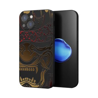  Силиконовый чехол Mcover для iPhone 13 (Айфон 13 ), Бронзовый железный воин 