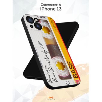  Силиконовый чехол Mcover для iPhone 13 (Айфон 13 ), Кассета V.2 