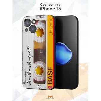  Силиконовый чехол Mcover для iPhone 13 (Айфон 13 ), Кассета V.2 