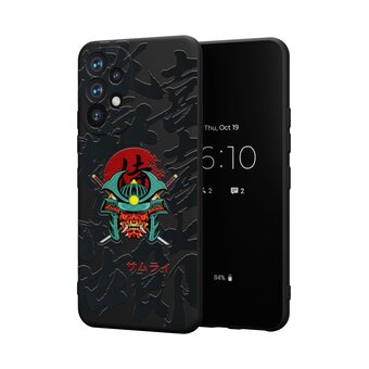  Силиконовый чехол Mcover для Galaxy A53 (Галакси А53), Голова японского воина 