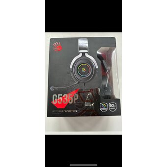  УЦ Наушники с микрофоном A4Tech Bloody G535P черный/серебристый (Мятый угол у коробки) 