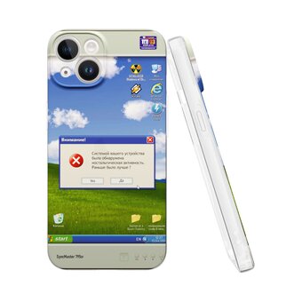  Силиконовый чехол Mcover для iPhone 14 (Айфон 14), Старый ПК 