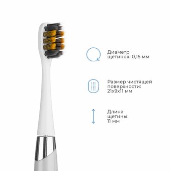  Электрическая зубная щетка Revyline RL 030 (5579) серая 