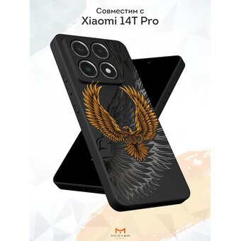  Силиконовый чехол Mcover для Xiaomi 14T Pro (Сяоми 14Т Про), Орел в полете 