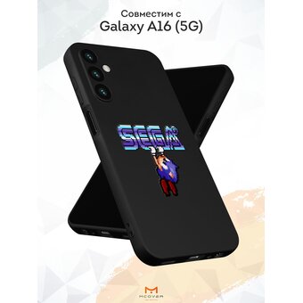  Силиконовый чехол Mcover для Galaxy A16 (5G) (Галакси А16 5Джи), Сега. Соник 
