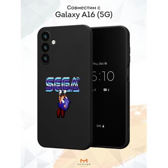  Силиконовый чехол Mcover для Galaxy A16 (5G) (Галакси А16 5Джи), Сега. Соник 