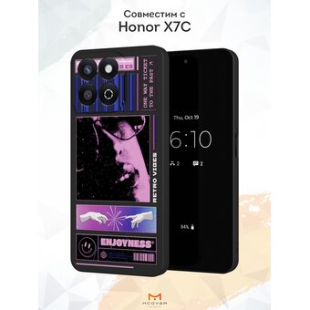 Силиконовый чехол Mcover для Honor X7C (Хонор ИКС7 Ц), Enjoyness 