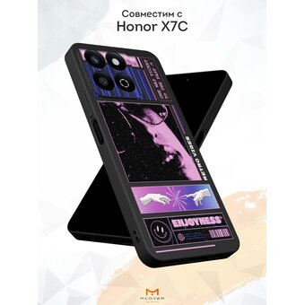  Силиконовый чехол Mcover для Honor X7C (Хонор ИКС7 Ц), Enjoyness 