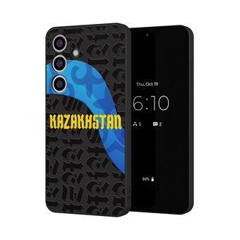  Силиконовый чехол Mcover для Galaxy S25 Plus (Галакси С25 Плюс), Казахстан Волна 