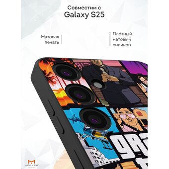  Силиконовый чехол Mcover для Galaxy S25 (Галакси С25), GTA 