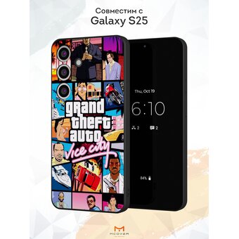  Силиконовый чехол Mcover для Galaxy S25 (Галакси С25), GTA 