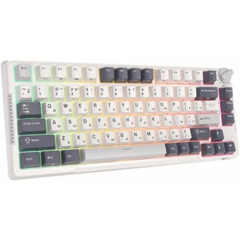  Клавиатура беспроводная Royal Kludge RK-H81 White Night, линейные свитчи RK Sky Cyan 