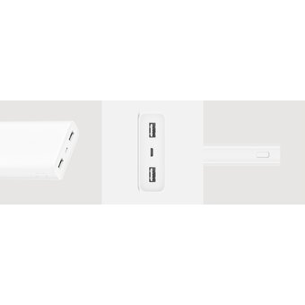  УЦ Аккумулятор внешний резервный XIAOMI 3, 20000mAh (PLM18ZM) (белый) (мятая упаковка) 