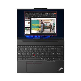  Ноутбук Lenovo ThinkPad E16 Gen 2 (21MA002XRT) 16" WUXGA IPS 300N/Ultra 7 155H/16GB/SSD1TB/Intel Arc/Fingerprint/Backlit/DOS/Black 