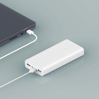  УЦ Аккумулятор внешний резервный XIAOMI 3, 20000mAh (PLM18ZM) (белый) (мятая упаковка) 