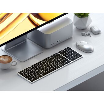  Клавиатура Satechi Slim X2 Bluetooth Keyboard Russian ST-BTSX2S-RU Silver 